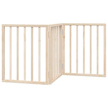 Hondenhek Inklapbaar 3 Panelen 150 Cm Populierenhout 50 x 60 x 2 cm Naturel