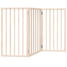 Hondenhek opvouwbaar 3 panelen 150 cm populierenhout