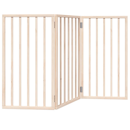 Hondenhek opvouwbaar 3 panelen 150 cm populierenhout