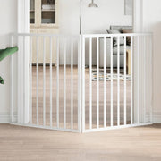 Hondenhek 160 cm wit populierenhout