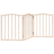 Hondenhek Inklapbaar 3 Panelen 150 Cm Populierenhout 50 x 60 x 2 cm Naturel