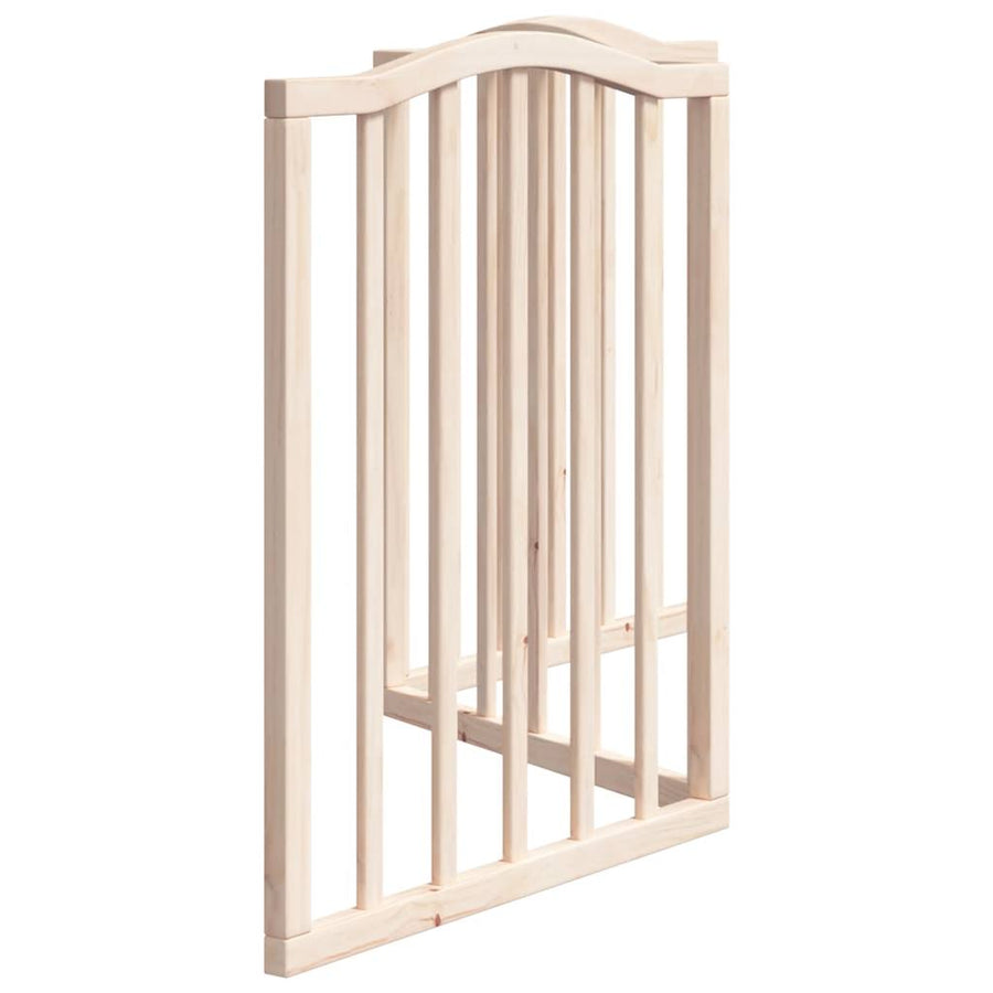 Hondenhek Inklapbaar 3 Panelen 150 Cm Populierenhout 50 x 60 x 2 cm Naturel