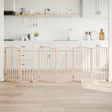 Hondenhek inklapbaar 6 panelen 300 cm populierenhout