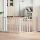 Folding dog gate 2 panels 160 cm poplar wood
