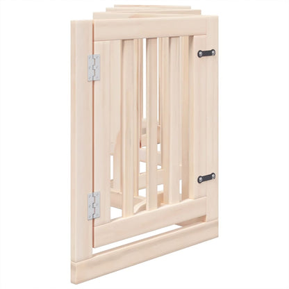 Hondenhek Inklapbaar 6 Panelen 300 Cm Populierenhout 50 x 60 x 2 cm Naturel