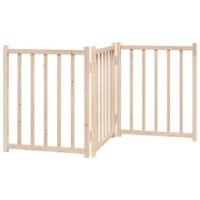 Hondenhek Inklapbaar 3 Panelen 150 Cm Massief Vurenhout 50 x 60 x 2 cm Naturel