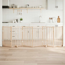 Hondenhek inklapbaar met deur 6 panelen 300cm massief vurenhout