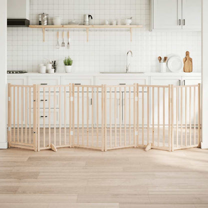 Hondenhek inklapbaar met deur 6 panelen 300cm massief vurenhout