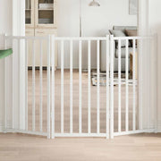 Hondenhek 150 cm massief vurenhout wit