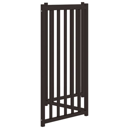 Hondenhek Inklapbaar 3 Panelen 150 Cm Massief Vurenhout 50 x 90 x 2 cm Zwart