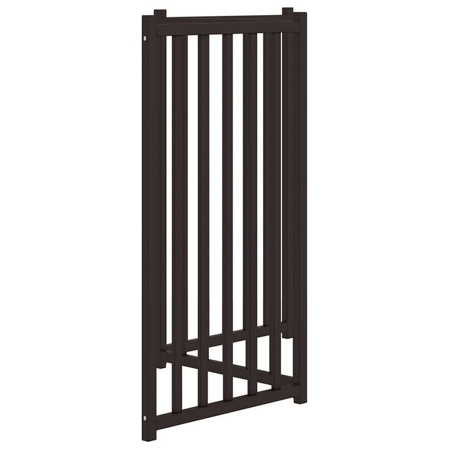 Hondenhek Inklapbaar 3 Panelen 150 Cm Massief Vurenhout 50 x 90 x 2 cm Zwart