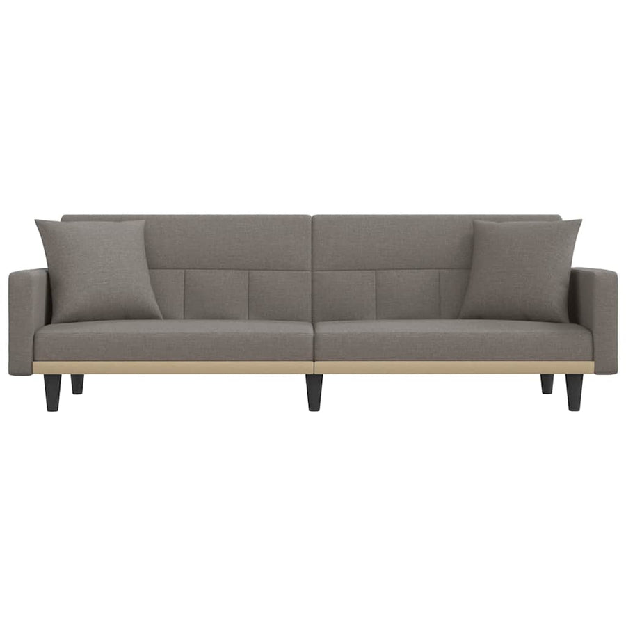 Slaapbank Met Kussens Stof Taupe