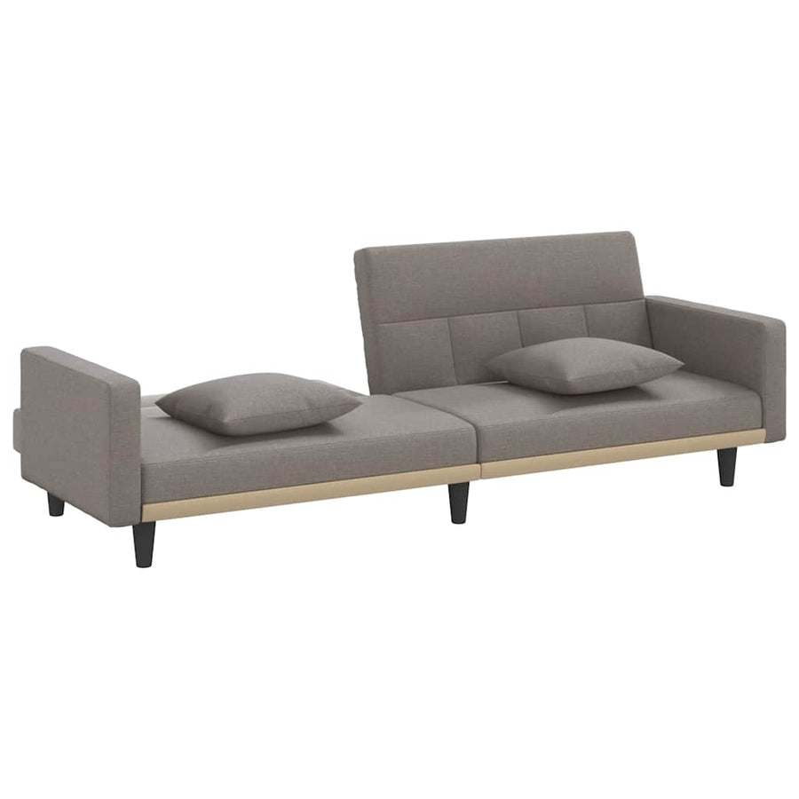 Slaapbank Met Kussens Stof Taupe