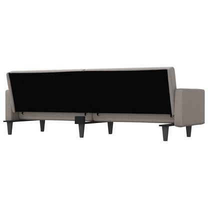 Slaapbank Met Kussens Stof Taupe