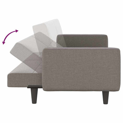 Slaapbank Met Kussens Stof Taupe