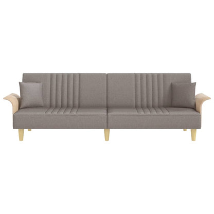 Slaapbank Met Armleuningen Stof Taupe