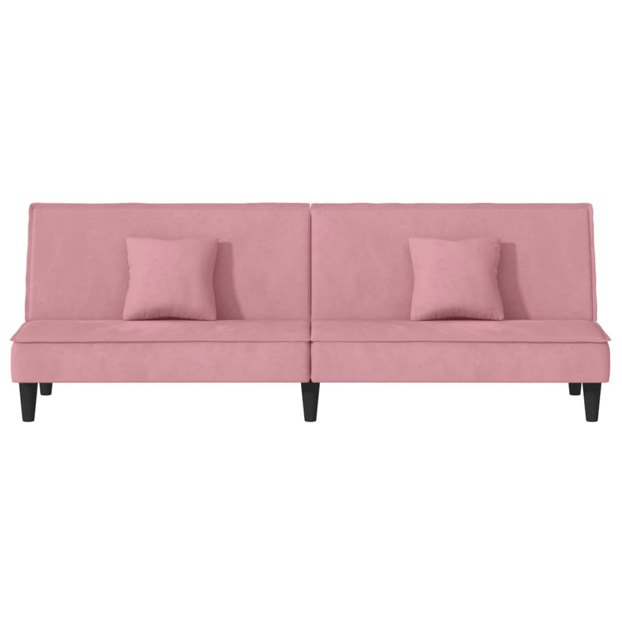 Slaapbank Fluweel Roze