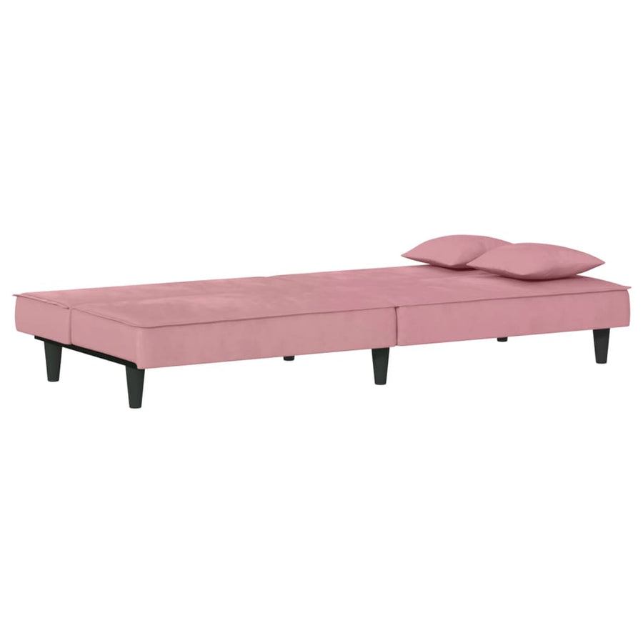Slaapbank Fluweel Roze