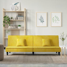 Slaapbank Fluweel Geel