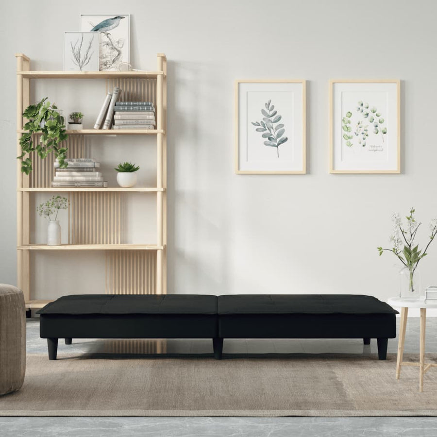 Slaapbank Stof Zwart