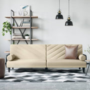 Slaapbank crème 205x89x70 cm