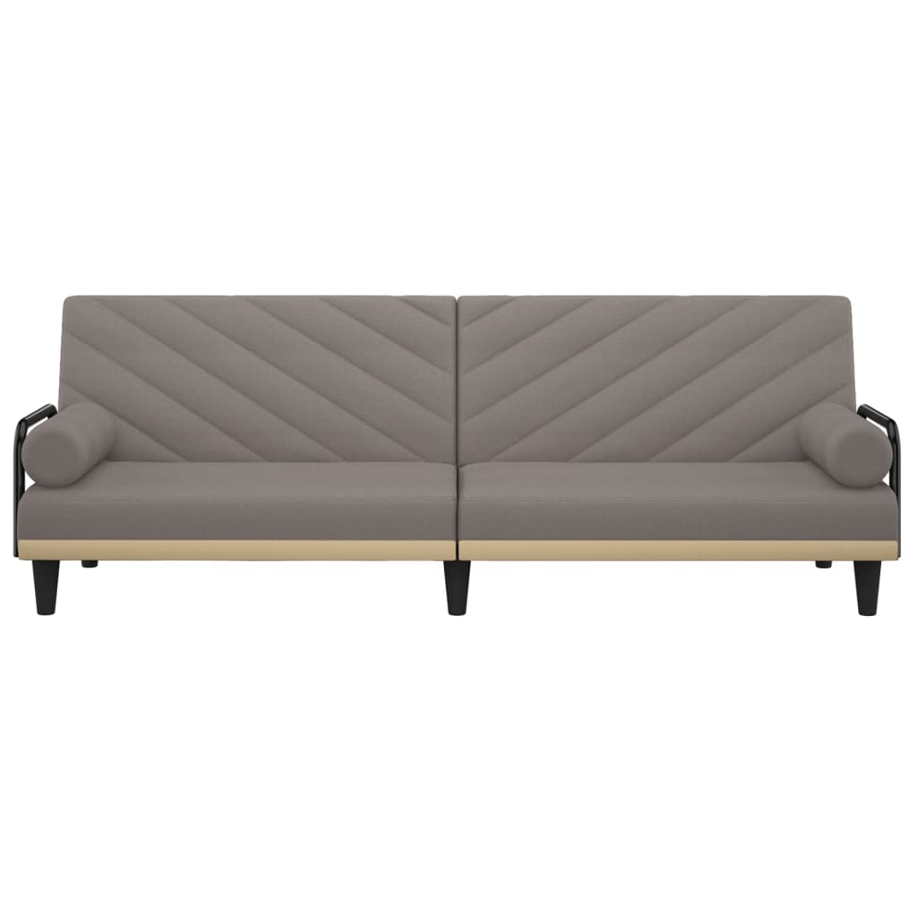 Slaapbank Met Armleuningen Stof Taupe