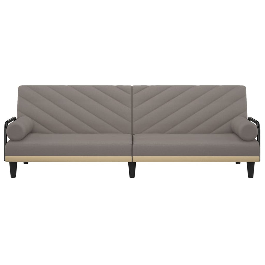 Slaapbank Met Armleuningen Stof Taupe