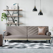 Slaapbank 205x89x70 cm stof taupe