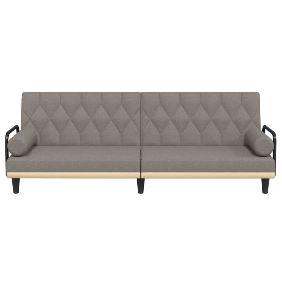Slaapbank Met Armleuningen Stof Taupe