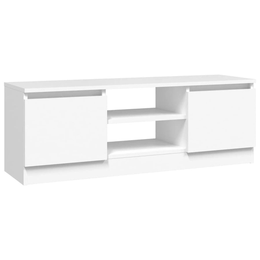 Tv-Meubel Met Deur 02X30X36 Cm Wit