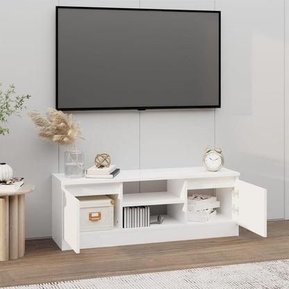 Tv-Meubel Met Deur 02X30X36 Cm Wit
