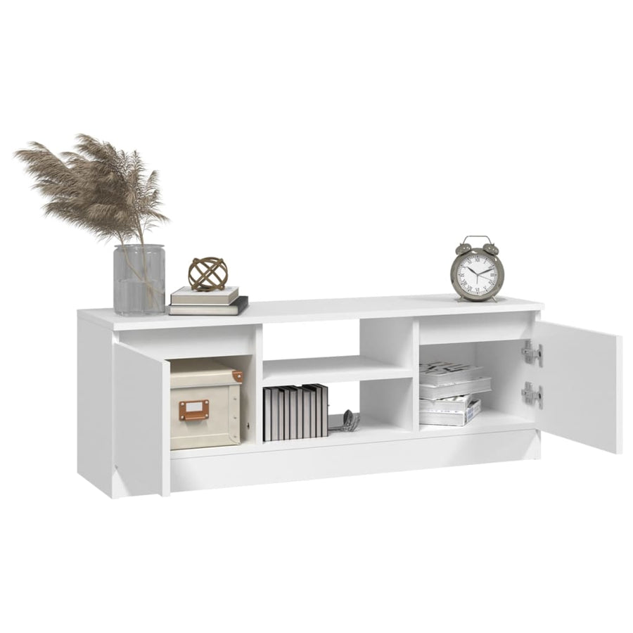 Tv-Meubel Met Deur 02X30X36 Cm Wit