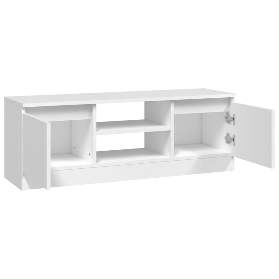 Tv-Meubel Met Deur 02X30X36 Cm Wit