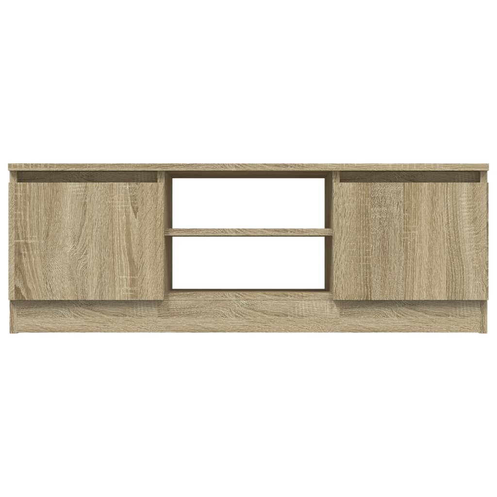 Tv-Meubel Met Deur 02X30X36 Cm Kleurig Sonoma eiken