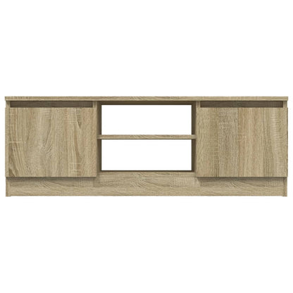 Tv-Meubel Met Deur 02X30X36 Cm Kleurig Sonoma eiken