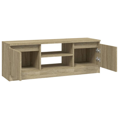 Tv-Meubel Met Deur 02X30X36 Cm Kleurig Sonoma eiken