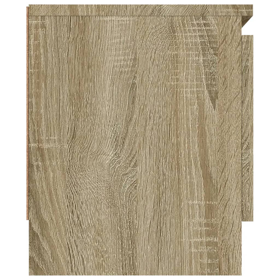 Tv-Meubel Met Deur 02X30X36 Cm Kleurig Sonoma eiken