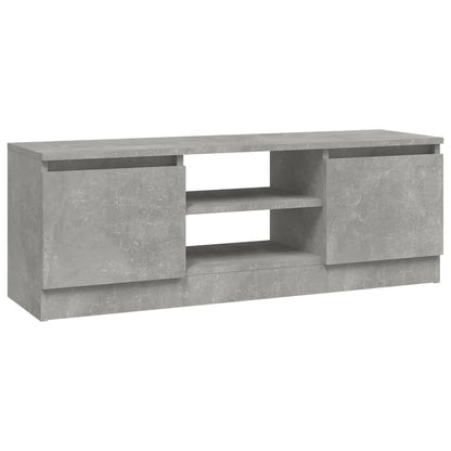 Tv-Meubel Met Deur 02X30X36 Cm Betongrijs