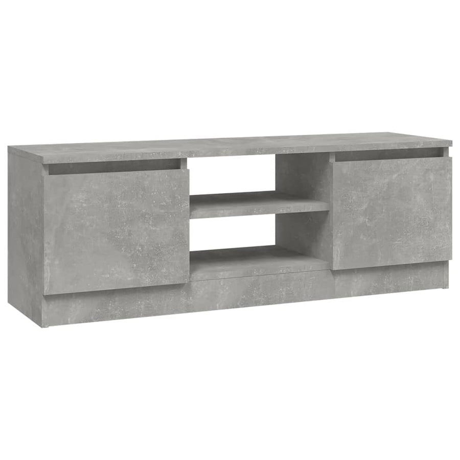 Tv-Meubel Met Deur 02X30X36 Cm Betongrijs