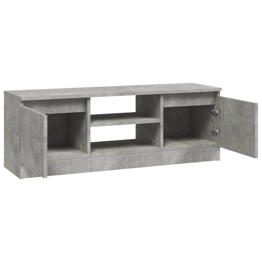 Tv-Meubel Met Deur 02X30X36 Cm Betongrijs