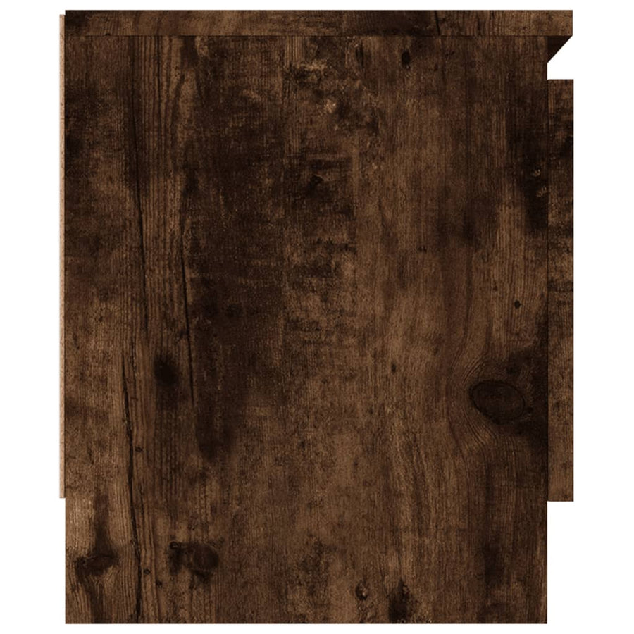 Tv-Meubel Met Deur 02X30X36 Cm Kleurig Gerookt eiken