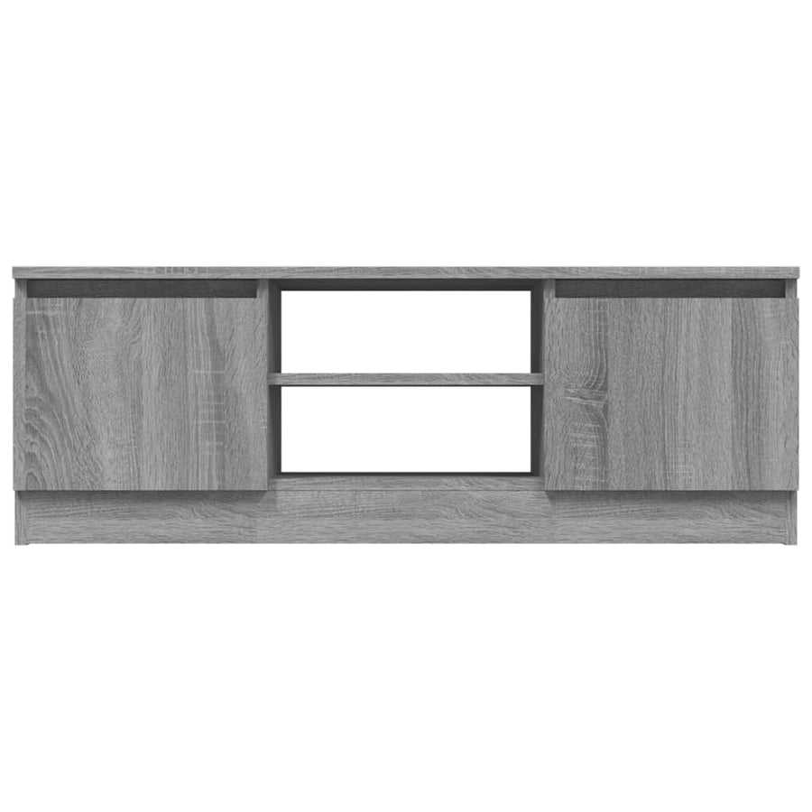Tv-Meubel Met Deur 02X30X36 Cm Eikenkleurig Grijs sonoma