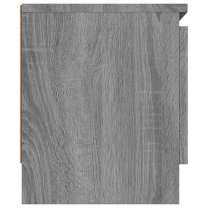 Tv-Meubel Met Deur 02X30X36 Cm Eikenkleurig Grijs sonoma