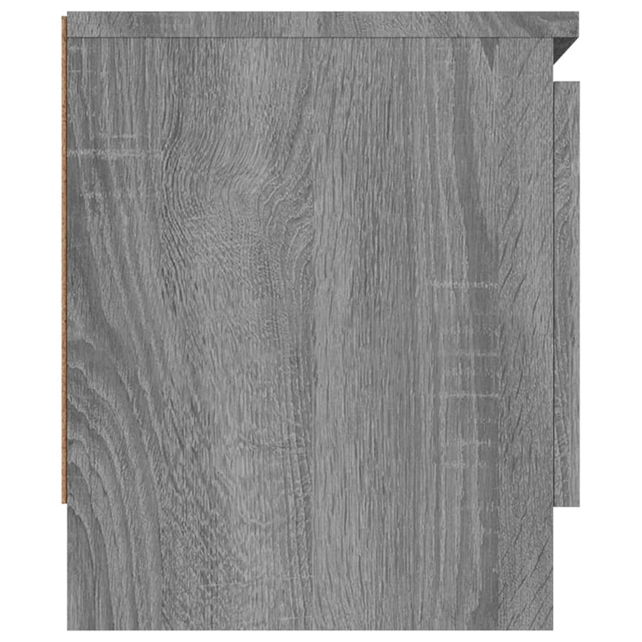 Tv-Meubel Met Deur 02X30X36 Cm Eikenkleurig Grijs sonoma
