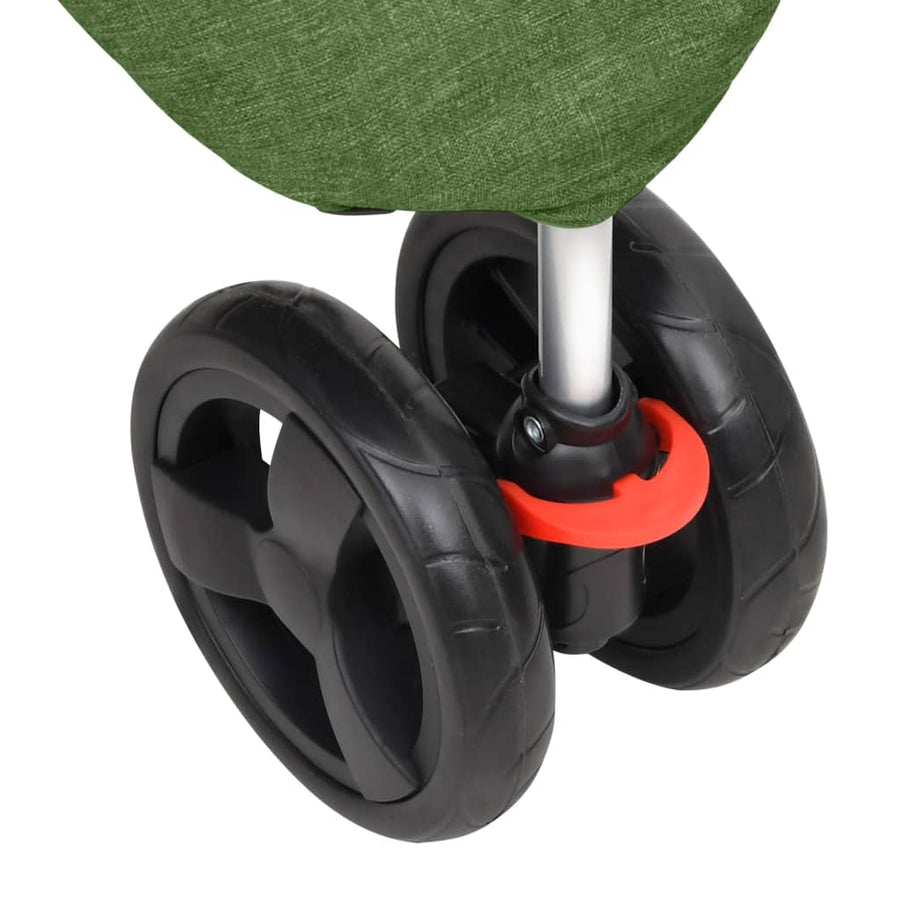 Hondenwagen inklapbaar 80x46x98 cm oxford stof groen Groen