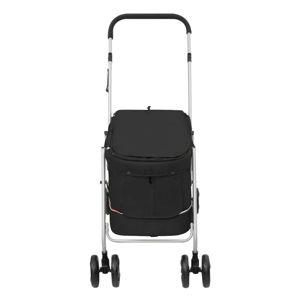 Hondenwagen Inklapbaar 100X49X96 Cm Linnenstof Zwart