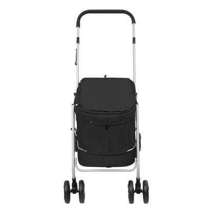 Hondenwagen Inklapbaar 100X49X96 Cm Linnenstof Zwart
