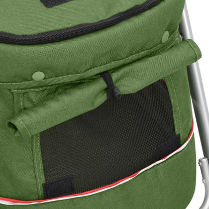 Hondenwagen Inklapbaar 100X49X96 Cm Linnenstof Groen