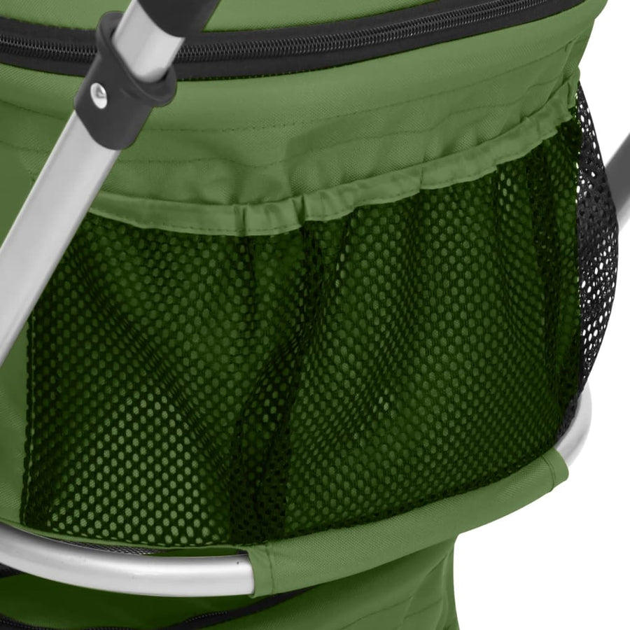 Hondenwagen 2-Laags Inklapbaar 83X48X97 Cm Oxford Stof Groen