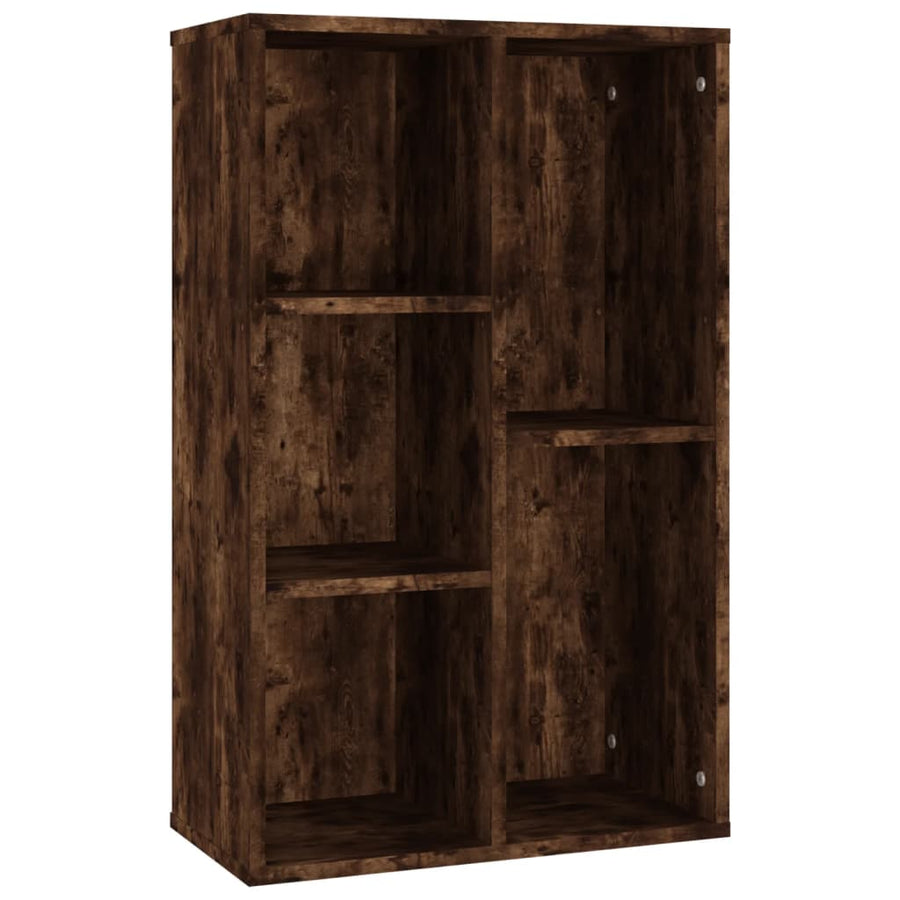 Boekenkast/Dressoir 50X25X80 Cm Bewerkt Hout Kleur Gerookt eiken